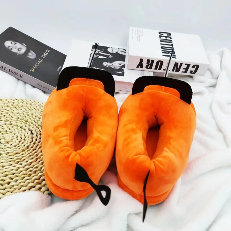 Men Shoes For Winter - Anime motosserra homem pochita casa chinelo
