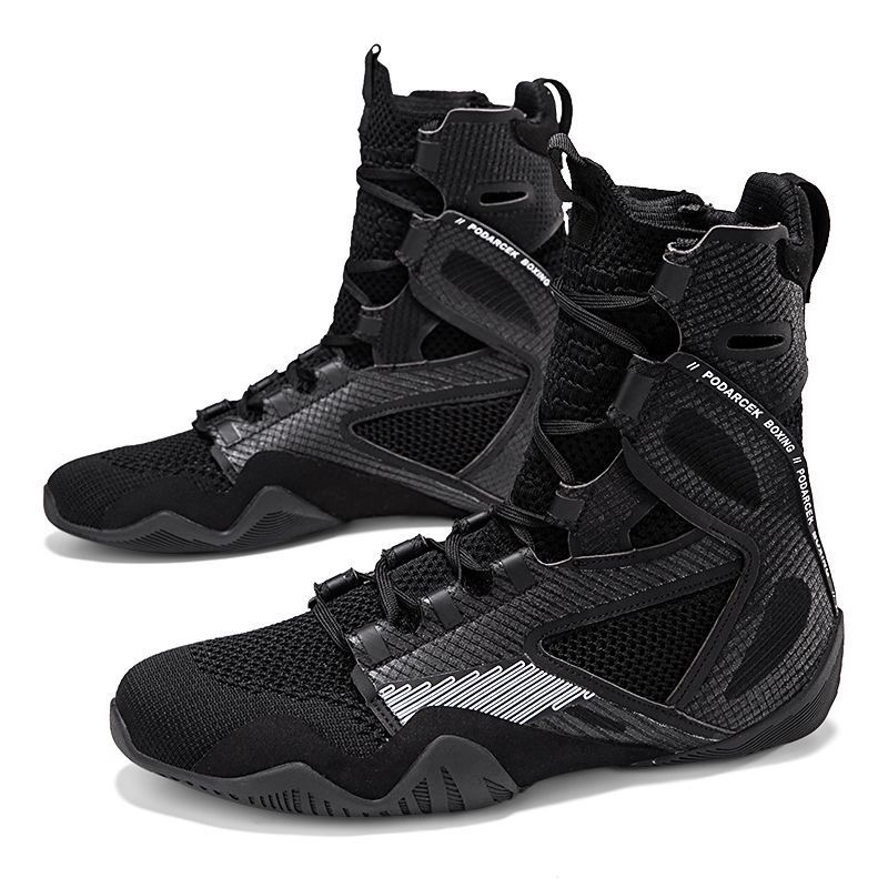 Men Shoes White Colour - Botas de luta profissional masculinas, preto
