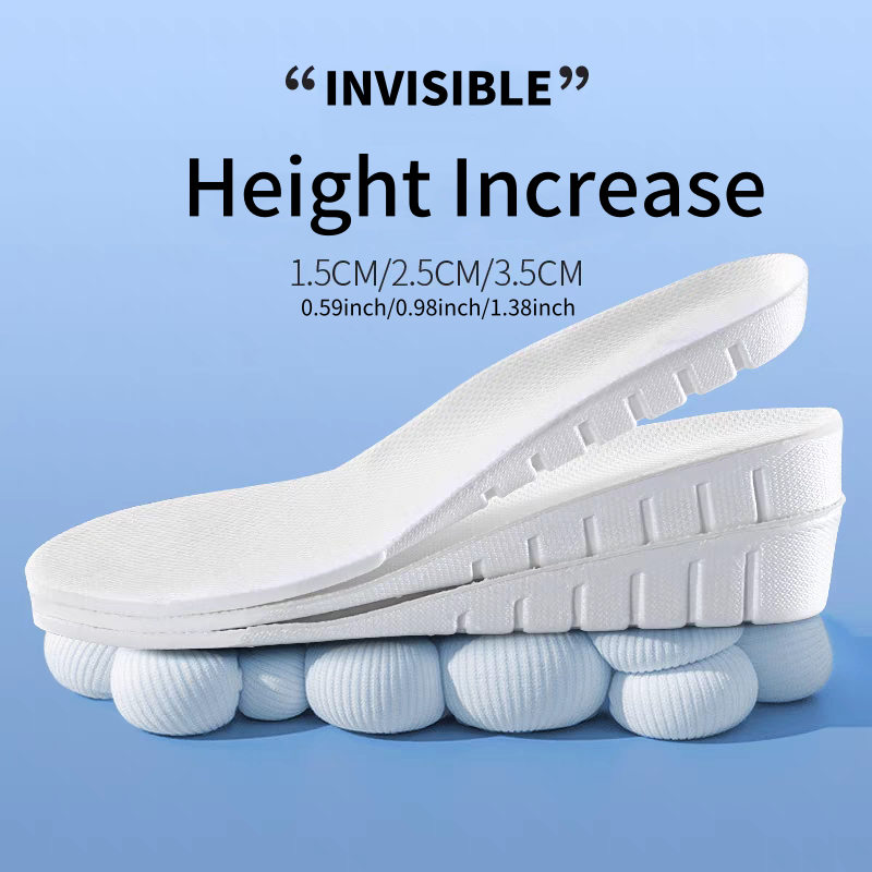 Men Shoes Outlet - 1 par novo 1.5-3.5cm branco invisível