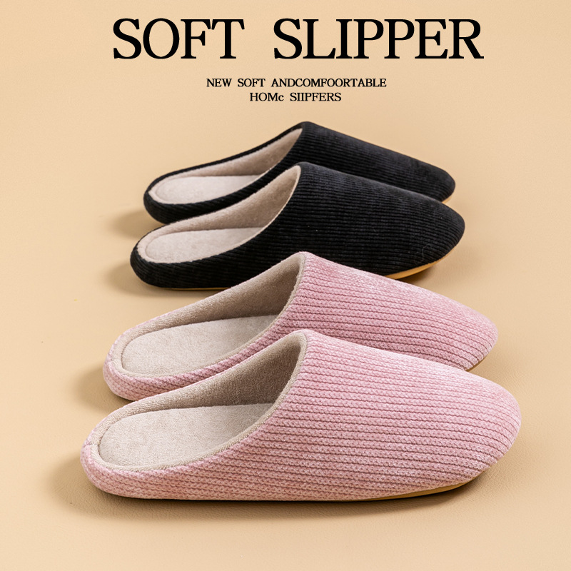 Men Shoes For Winter - Chinelos de Interior Antiderrapantes de Sola