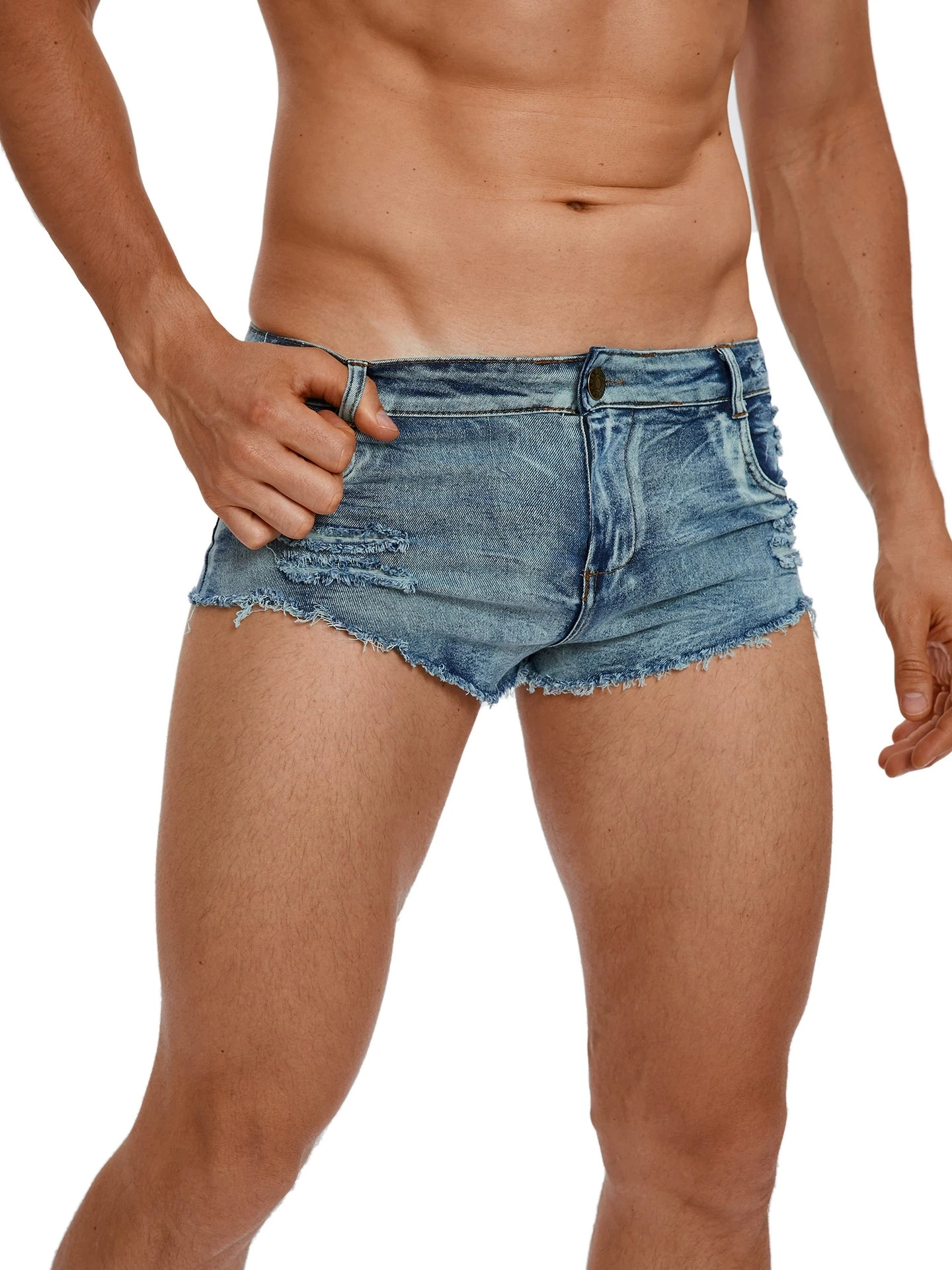 Men'S Shoes For Jeans - Shorts Jeans Masculinos de Cintura Baixa