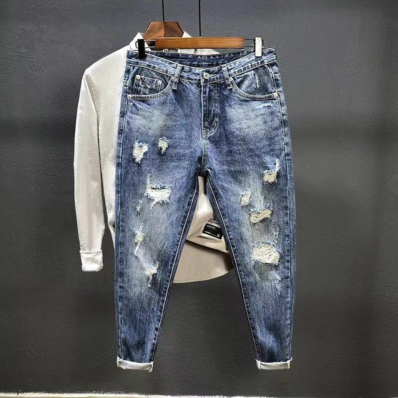 Jeans de nove pontos com furos - Men'S Shoes For Jeans avaliação e preço