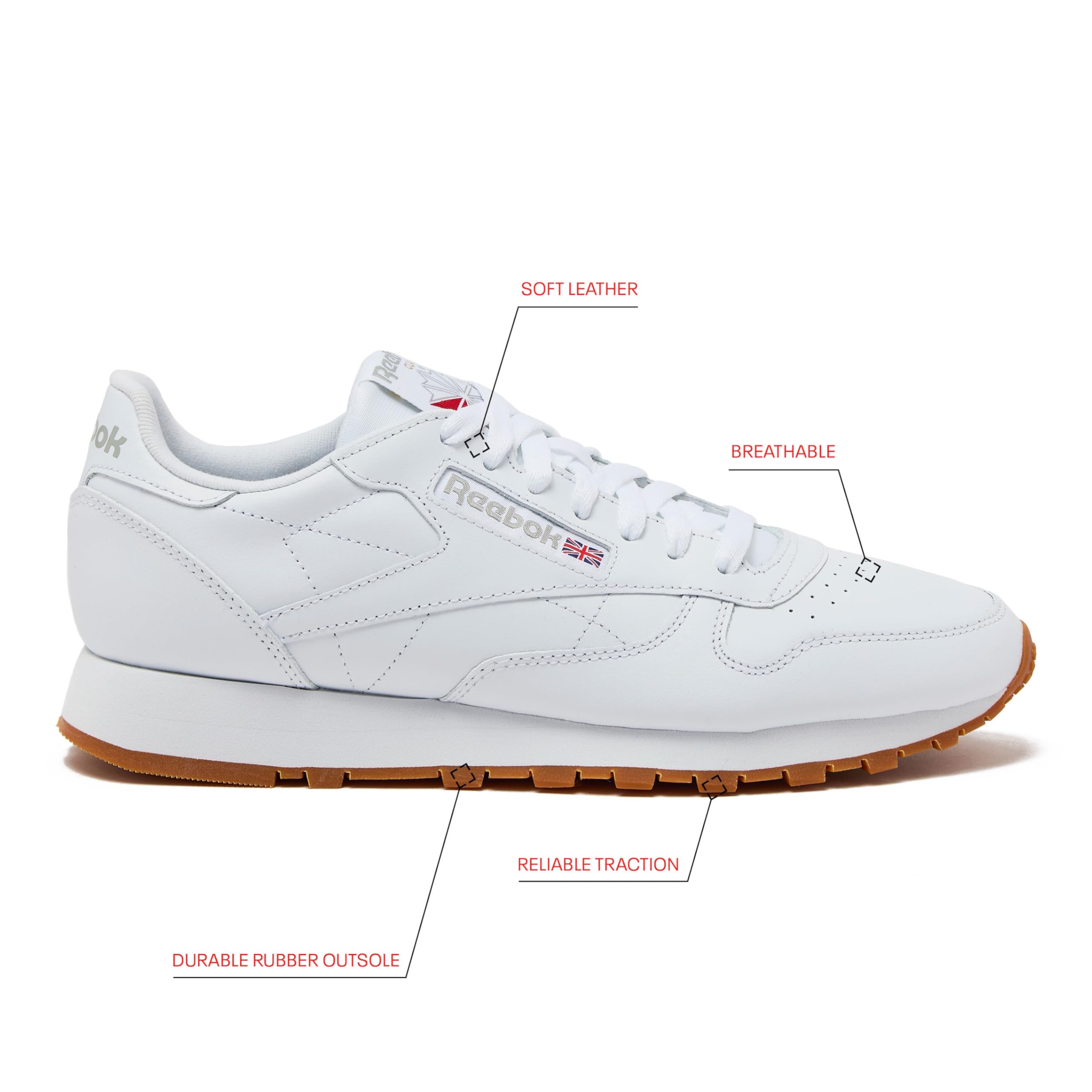 Tênis Clássico de Couro Reebok - Men Shoes Reebok avaliação e preço