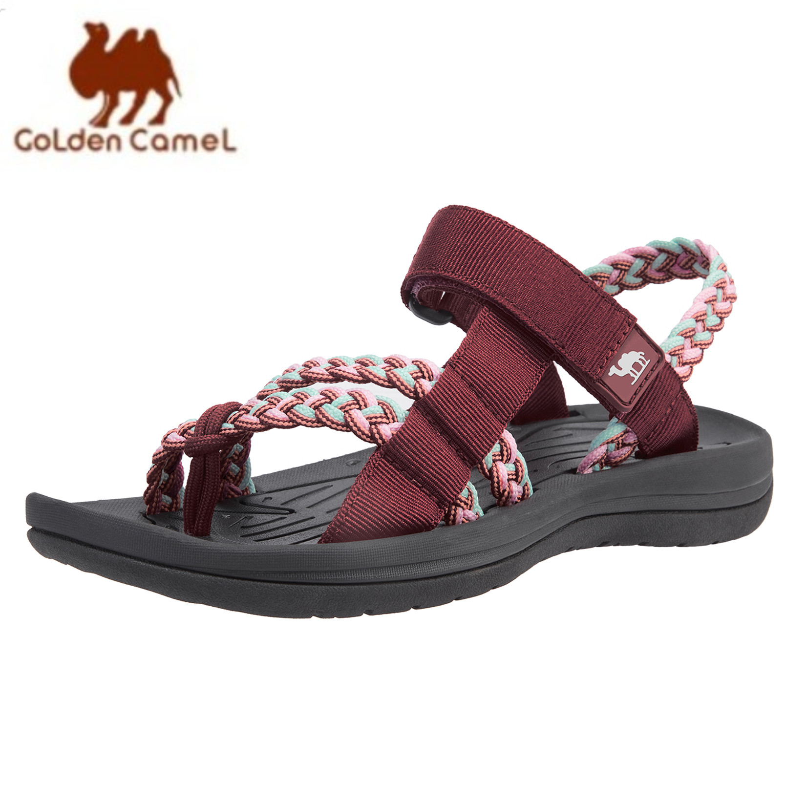 Camel dourado-sandálias confor - Sandal Sport Outdoor avaliação e preço